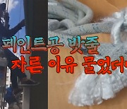 [세상만사] 태국 경찰, 아파트 페인트 칠하는데 밧줄 자른 여성 소환