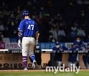 [MD포토] 침묵하는 강민호