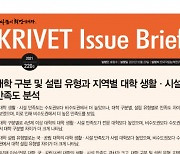 "대학 소재지에 따라 대학생의 대학 생활·시설 만족도 차이 보여"