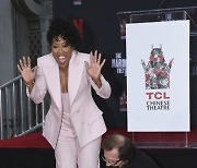 Regina King Hand and Footprint Ceremony