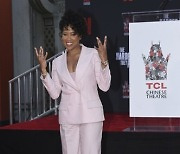 Regina King Hand and Footprint Ceremony