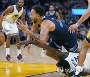 APTOPIX Grizzlies Warriors Basketball