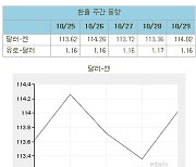 (표)환율 주간 동향