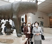 로마 카피톨리네 박물관 방문한 김정숙 여사