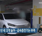 부산 전기차 1년 새 크게 늘어..급속 충전기는 부족