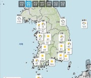 수요일 구름 많다가 차차 맑아져.. 일교차 10도 이상