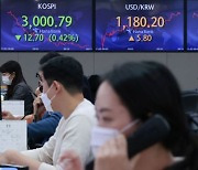 FOMC 앞두고 매물 출회..외국인·기관 동반 매도 "다시 3000선 밑"