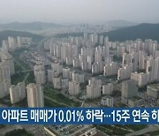 세종 아파트 매매가 0.01% 하락..15주 연속 하락세