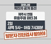 제주 확진자 동선 유흥주점 공개..접종 완료 74.4%