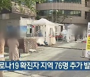 코로나19 확진자 대전·세종·충남 76명 추가 발생