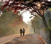 일상회복 시행 첫 주말..막바지 단풍객 '북적'