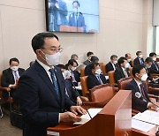 예산안 제안 설명하는 문승욱 장관