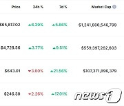 비트코인 6% 급등, 이더리움은 사상최고치 또 경신(상보)