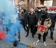 UKRAINE BELARUS MIGRANTS PROTEST