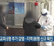 유성구 교회 6명 추가 감염..대전·세종·충남 지역 86명 신규 확진