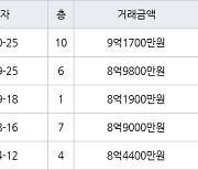 서울 미아동 래미안트리베라1차 59㎡ 9억1700만원.. 역대 최고가