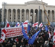 GEORGIA SAAKASHVILI ARREST PROTEST