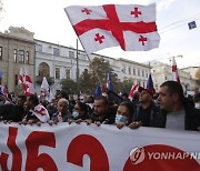 GEORGIA SAAKASHVILI ARREST PROTEST