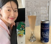 '검사♥' 한지혜, 육퇴 후 와인 한잔 "아기띠 하고 재우고 설거지하니.."