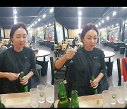 '박준형 ♥' 김지혜, 한껏 신난 술꾼 도시 엄마 "이 맛에 맥주"