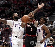 76ers Trail Blazers Basketball