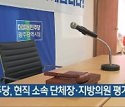 민주당, 현직 소속 단체장·지방의원 평가