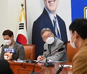 [헤럴드pic] 발언하는 이재명 더불어민주당 대선후보