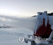 "추위야 반갑다" 인공눈 '펑펑'