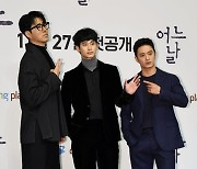 [TEN 포토] 차승원-김수현-김성규 '긴장감을 주는 배우들'