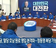 민주당, 탈당 호남 원로 영입 본격화..정동영 복당 가능성
