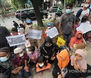 INDONESIA ROHINGYA REFUGEES PROTEST
