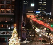 서울광장, 성탄의 빛 비추다.. 코로나19 어둠의 터널에 빛 되길