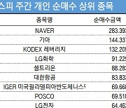 코스피 주간 개인 순매수 1위 'NAVER'