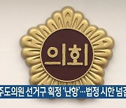 제주도의원 선거구 획정 '난항'..법정 시한 넘길 듯