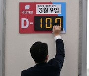 [머니S포토] '대선까지 앞으로 100일'