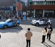 출발지점 이동하는 챌린지 참가 자율주행차