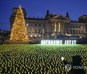 Germany Migrants Protest