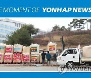 [모멘트] "쌀값 폭락 규탄!" 세종청사 앞에 쌓이는 벼