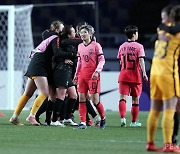 [포토] 여자축구 뉴질랜드에 2:0 완패