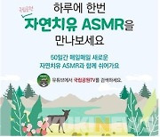 "안정을 되찾을 때"..국립공원공단, 자연치유 소리영상 온라인 제공