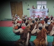 [미얀마] 스님-시민 곳곳 연일 '반독재 시위' 계속