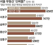 마포·광진도 평당 5000만원 돌파.. 서울 아파트값 1년 만에 '신버블7'