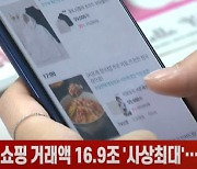 (영상)온라인쇼핑 거래액 16.9조 '사상최대'..배달앱 수요↑