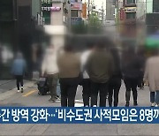 4주간 방역 강화..'비수도권 사적모임은 8명까지'