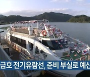 "탄금호 전기유람선, 준비 부실로 예산 낭비"