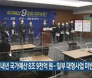 전북 내년 국가예산 8조 9천억 원..일부 대형사업 미반영