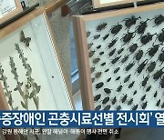 '중증장애인 곤충시료선별 전시회' 열려