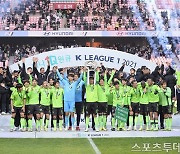 [ST포토] 전북 'K리그1 사상 최초 5연패 달성'