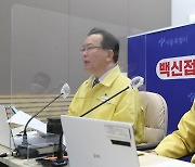 코로나19 중대본 회의, 발언하는 김부겸 총리