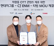 "차에서 tvN 본다"..CJ ENM·티빙, 현대차그룹 '동행'